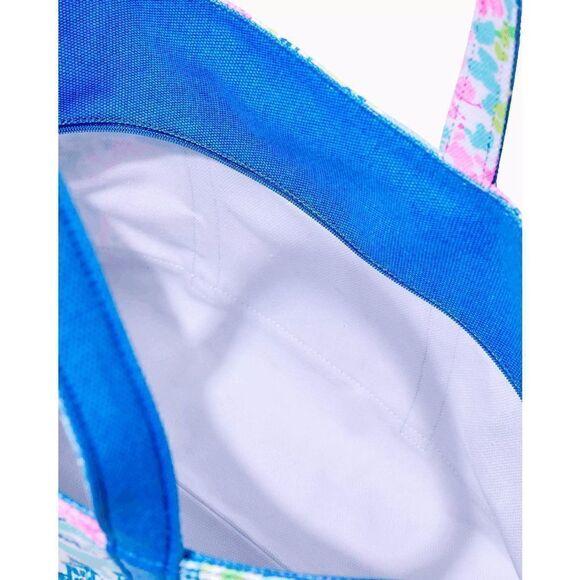 💗💙 LILLY PULITZER Mercato Washington DC Large Beach Tote NEW WITH TAGS - Picture 5 of 12